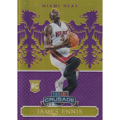 2014-15 Panini Excalibur Crusade Purple #197 James Ennis