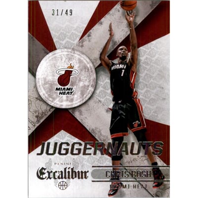 2014-15 Panini Excalibur Juggernauts Silver #13 Chris Bosh