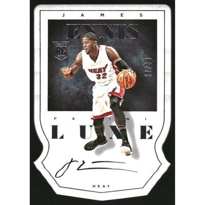 2014-15 Panini Luxe Die Cut Autographs #61 James Ennis/60