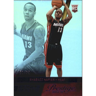 2014-15 Prestige Premium Bonus Shots Blue #181 Shabazz Napier