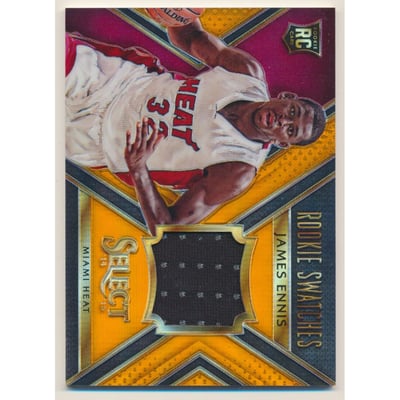 2014-15 Select Rookie Swatches Prizms Orange #29 James Ennis