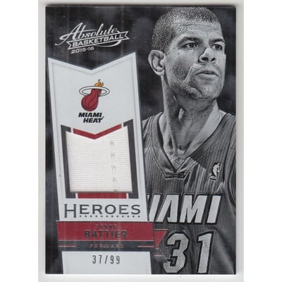 2015-16 Absolute Memorabilia Heroes Materials #31 Shane Battier