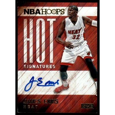 2015-16 Hoops Hot Signatures #32 James Ennis