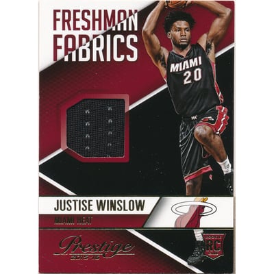 2015-16 Prestige Freshman Fabrics #10 Justise Winslow
