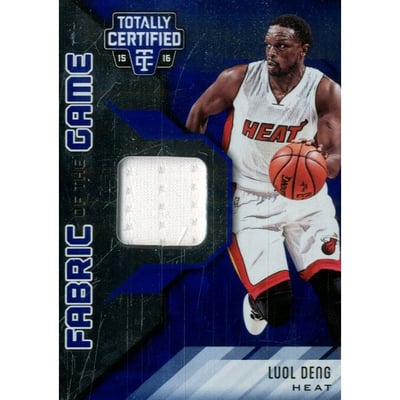 2015-16 Totally Certified Fabric of the Game Materials Blue #FGLD Luol Deng/49