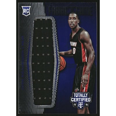 2015-16 Totally Certified Rookie Fabric of the Game Jerseys Blue #FRJJR Josh Richardson