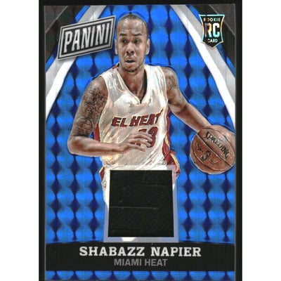 2015 Panini National Convention VIP Party Jersey Patches Blue #16 Shabazz Napier BK