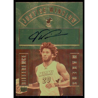2016-17 Panini Grand Reserve Difference Makers Autographs #33 Justise Winslow/75