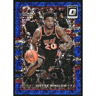 2017-18 Donruss Optic Fast Break Blue #78 Justise Winslow