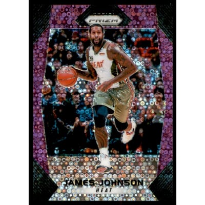 2017-18 Panini Prizm Prizms Fast Break Purple #59 James Johnson