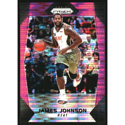 2017-18 Panini Prizm Prizms Pink Pulsar #59 James Johnson