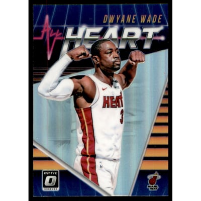 2018-19 Donruss Optic All Heart Holo #3 Dwyane Wade