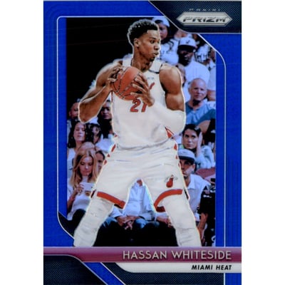 2018-19 Panini Prizm Prizms Blue #196 Hassan Whiteside