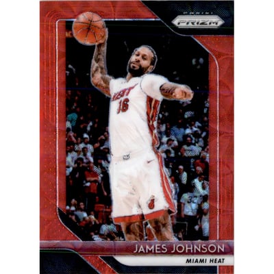 2018-19 Panini Prizm Prizms Choice Red #186 James Johnson