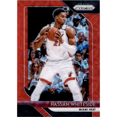 2018-19 Panini Prizm Prizms Choice Red #196 Hassan Whiteside