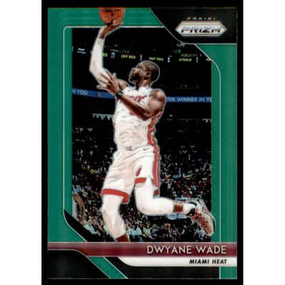 2018-19 Panini Prizm Prizms Green #206 Dwyane Wade