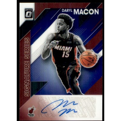 2019-20 Donruss Optic Signature Series Purple #11 Daryl Macon