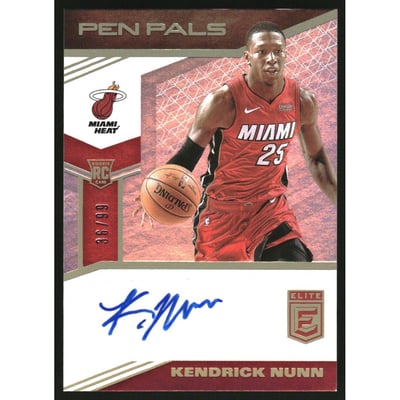 2019-20 Elite Pen Pals #32 Kendrick Nunn/99
