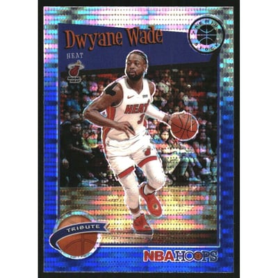 2019-20 Hoops Premium Stock Prizms Blue Pulsar #287 Dwyane Wade