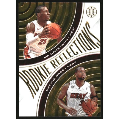 2019-20 Panini Illusions Rookie Reflections Orange #6 Dwyane Wade/Kendrick Nunn