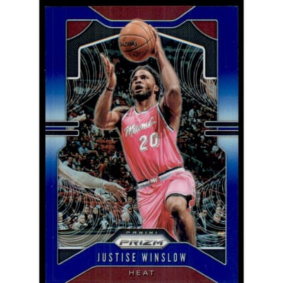 2019-20 Panini Prizm Prizms Blue #230 Justise Winslow