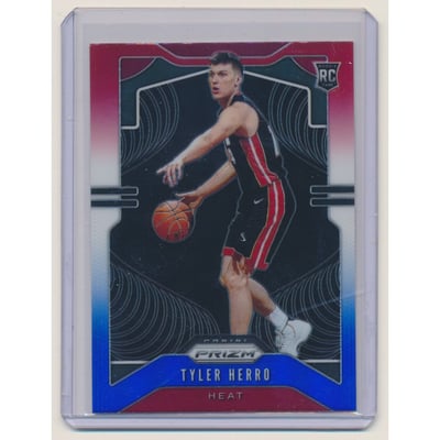2019-20 Panini Prizm Prizms Red White and Blue #259 Tyler Herro