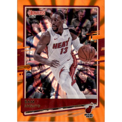 2020-21 Donruss Holo Orange Laser #14 Bam Adebayo