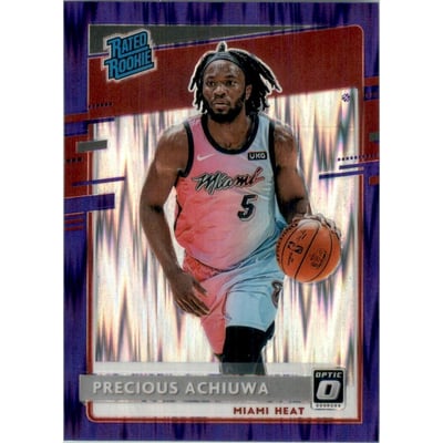 2020-21 Donruss Optic Purple Shock #170 Precious Achiuwa RR