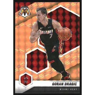 2020-21 Panini Mosaic Mosaic Orange Fluorescent #36 Goran Dragic