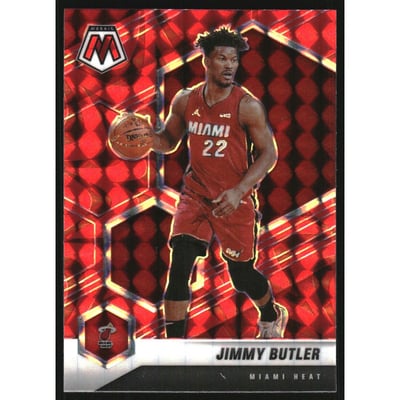 2020-21 Panini Mosaic Mosaic Reactive Red #177 Jimmy Butler