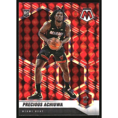 2020-21 Panini Mosaic Mosaic Reactive Red #215 Precious Achiuwa
