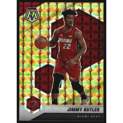 2020-21 Panini Mosaic Mosaic Reactive Yellow #177 Jimmy Butler