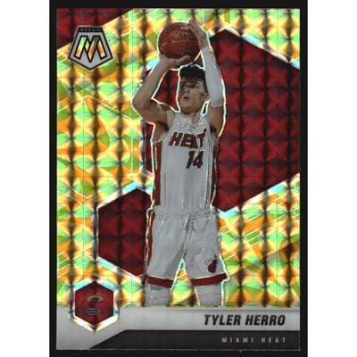 2020-21 Panini Mosaic Mosaic Reactive Yellow #5 Tyler Herro