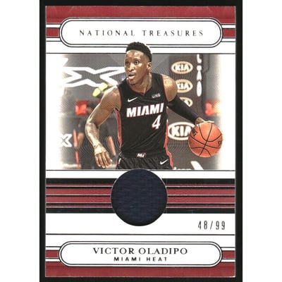 2020-21 Panini National Treasures Jersey Treasures #18 Victor Oladipo/99