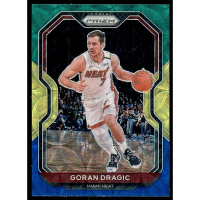 2020-21 Panini Prizm Prizms Choice Blue Yellow and Green #179 Goran Dragic
