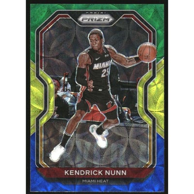 2020-21 Panini Prizm Prizms Choice Blue Yellow and Green #213 Kendrick Nunn