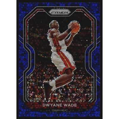 2020-21 Panini Prizm Prizms Fast Break Blue #195 Dwyane Wade