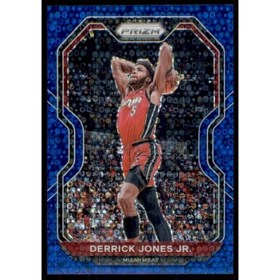 2020-21 Panini Prizm Prizms Fast Break Blue #55 Derrick Jones Jr.