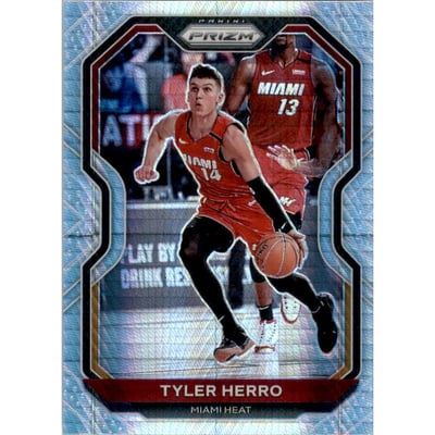 2020-21 Panini Prizm Prizms Hyper #218 Tyler Herro
