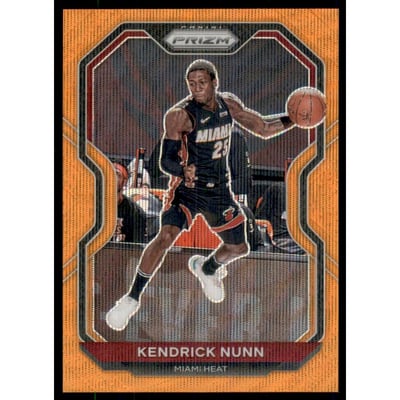 2020-21 Panini Prizm Prizms Orange Wave #213 Kendrick Nunn