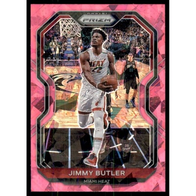 2020-21 Panini Prizm Prizms Pink Ice #137 Jimmy Butler