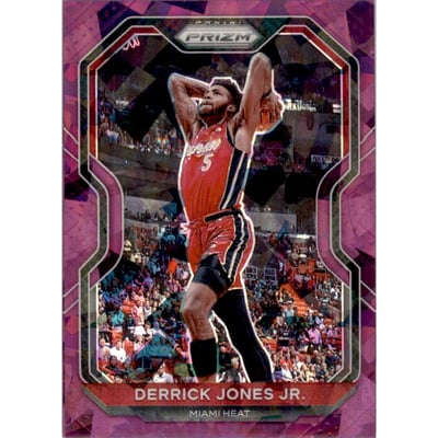2020-21 Panini Prizm Prizms Purple Ice #55 Derrick Jones Jr.