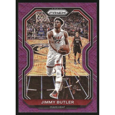 2020-21 Panini Prizm Prizms Purple Wave #137 Jimmy Butler