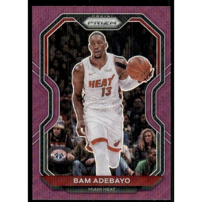 2020-21 Panini Prizm Prizms Purple Wave #138 Bam Adebayo