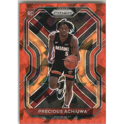 2020-21 Panini Prizm Prizms Red Ice #294 Precious Achiuwa
