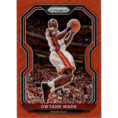 2020-21 Panini Prizm Prizms Ruby Wave #195 Dwyane Wade