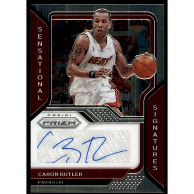 2020-21 Panini Prizm Sensational Signatures #15 Caron Butler