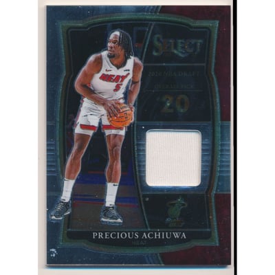 2020-21 Select Draft Selections Memorabilia #20 Precious Achiuwa