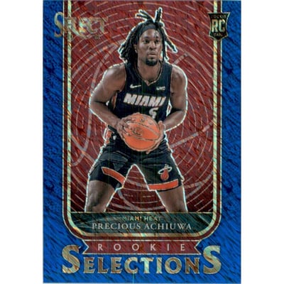 2020-21 Select Rookie Selections Prizms Blue #15 Precious Achiuwa