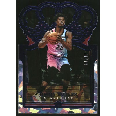 2021-22 Crown Royale Crystal Blue #82 Jimmy Butler